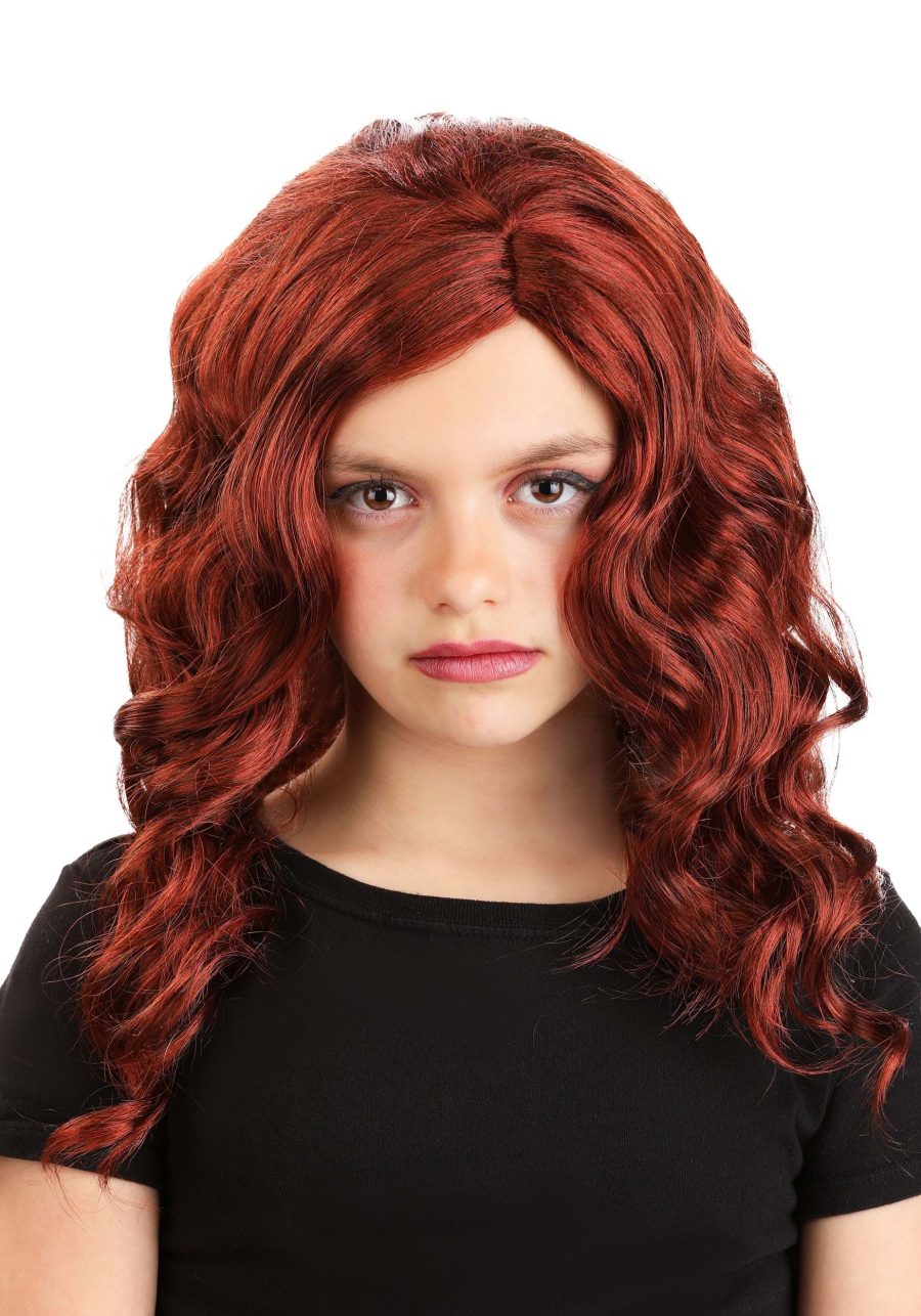 Girl's Marvel Black Widow Costume Wig