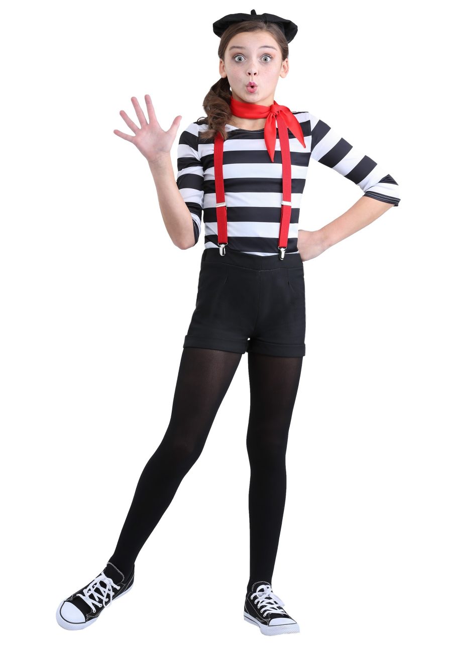 Girl's Mime Costume