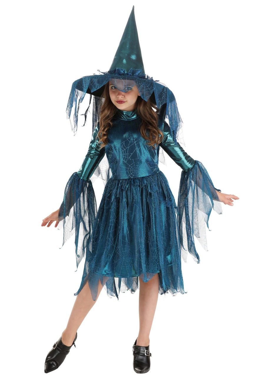 Girl's Moonlight Spider Witch Costume