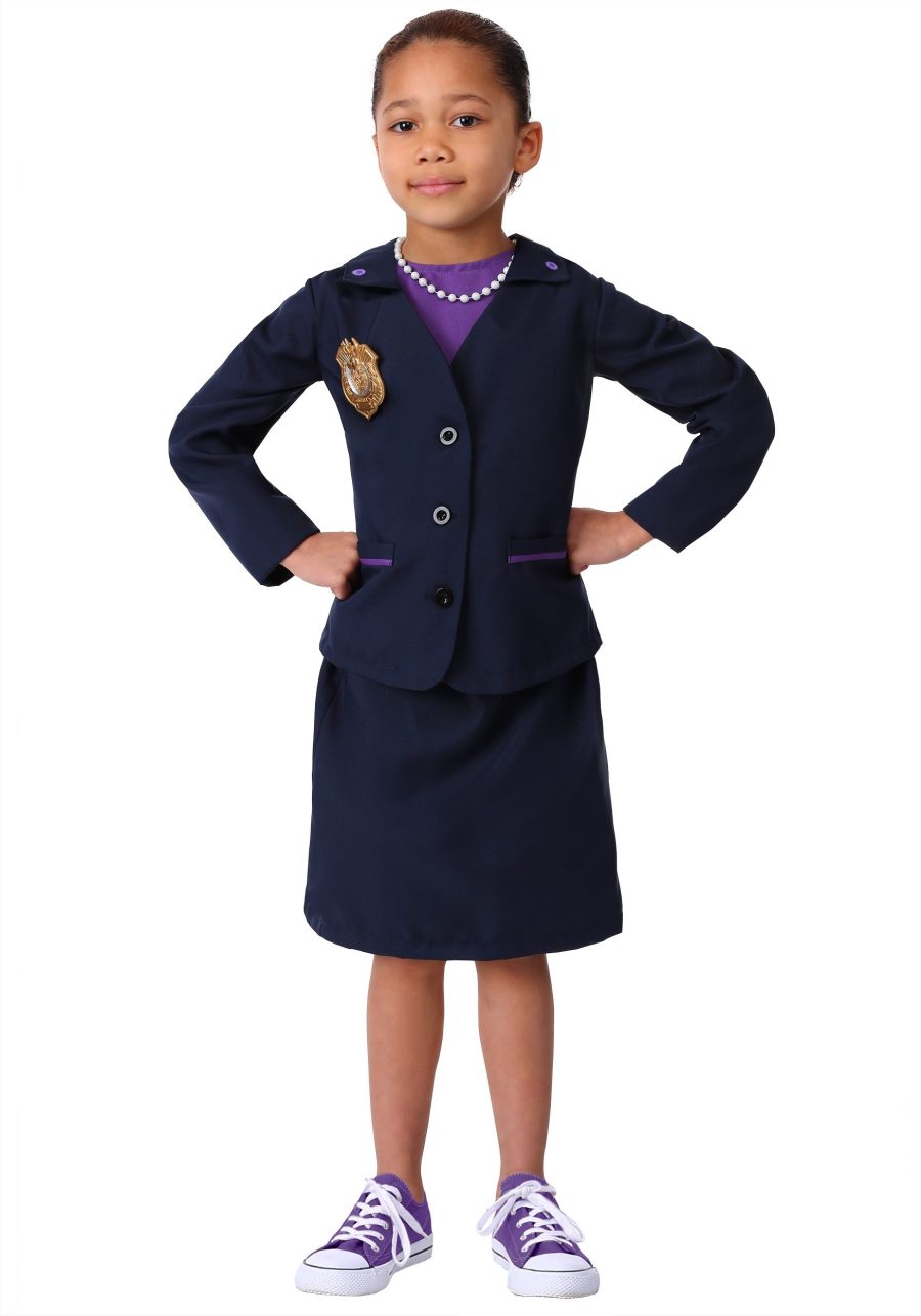 Girl's Odd Squad Ms. O Navy Suit Costume