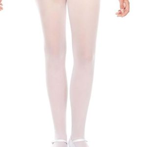 Girls Opaque White Tights