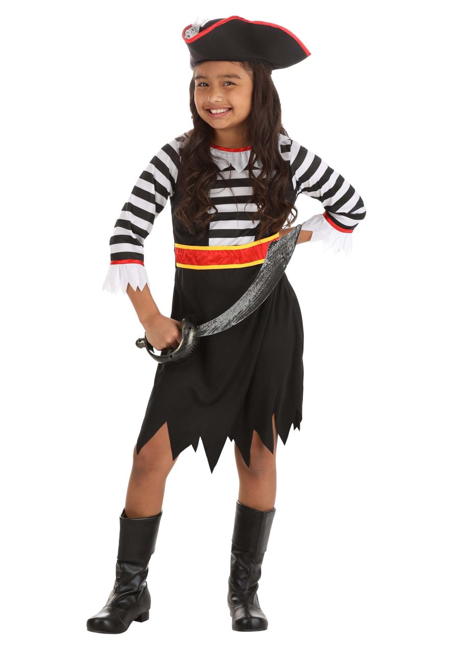 Girl's Pirate Captain Costume Dress