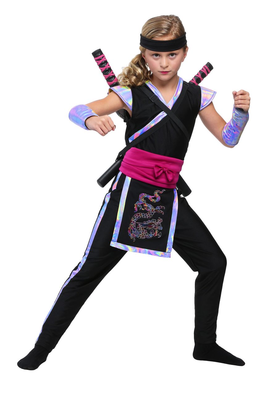 Girl's Rainbow Ninja Costume