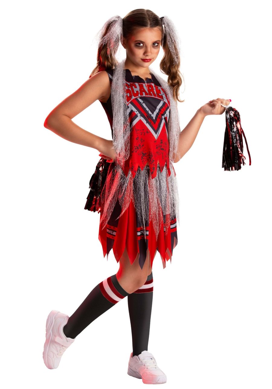 Girl's Scare U Cheerleader Sustainable Materials Costume