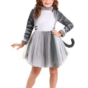 Girl's Tabby Cat Costume Dress