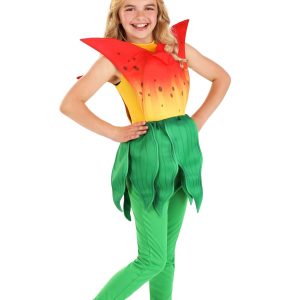 Girl's Tiger Lily Flower Costume