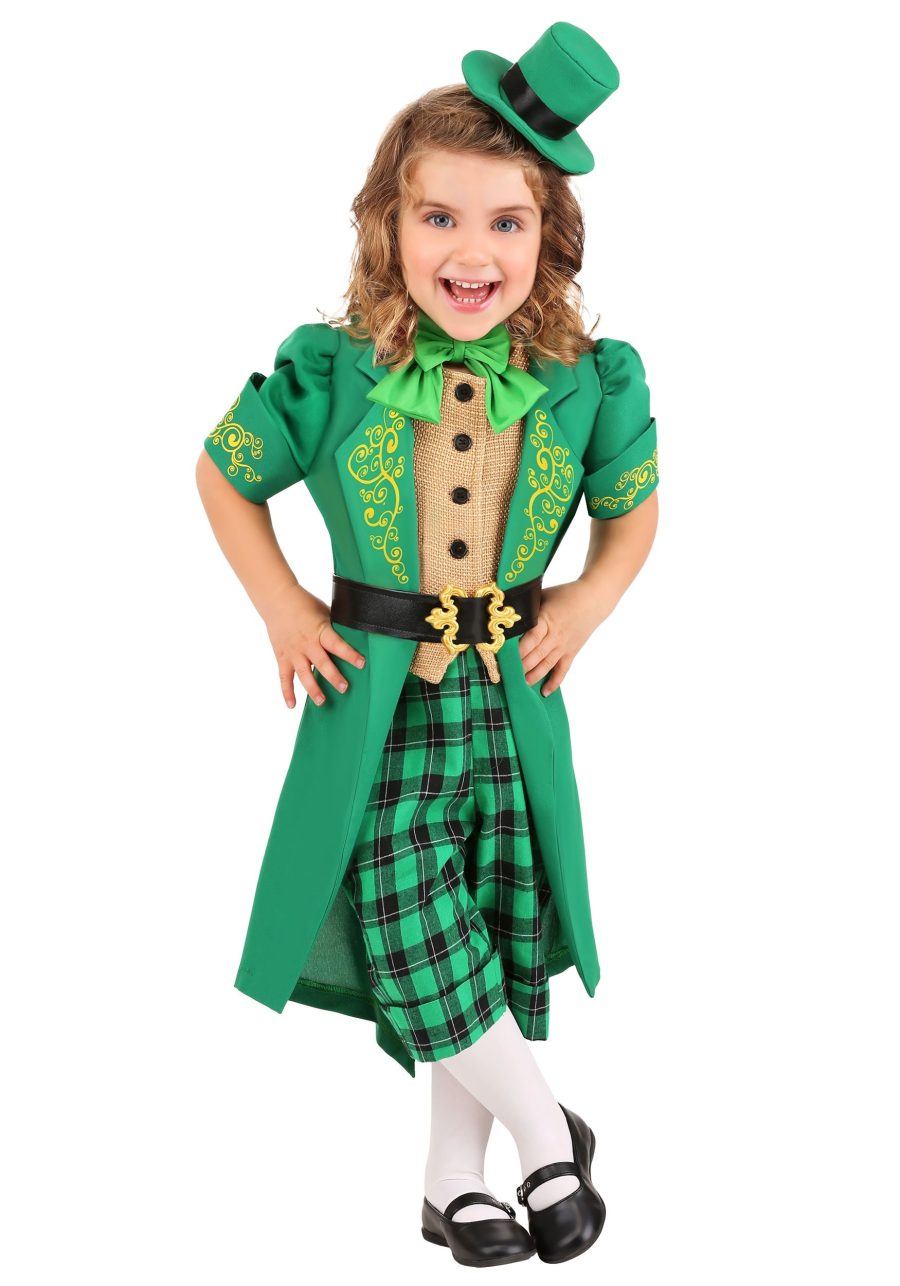 Girl's Toddler Charming Leprechaun Costume