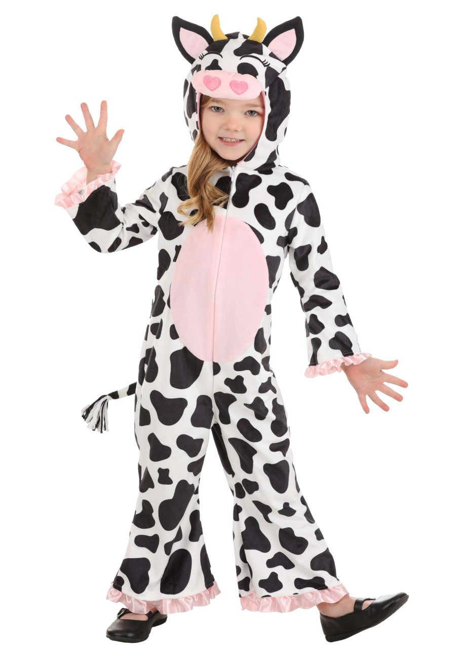 Girl's Toddler Cute Cow Costume