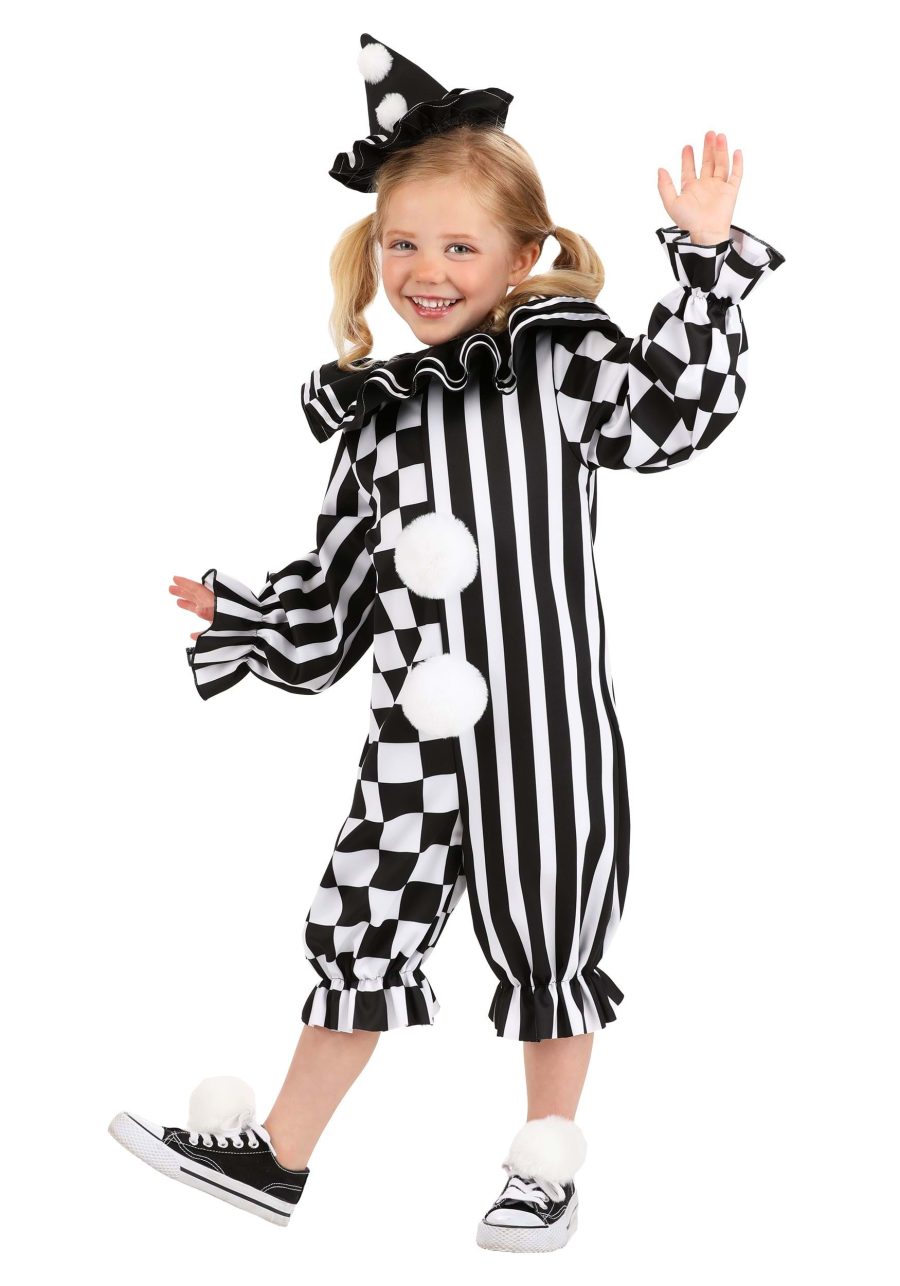 Girl's Toddler Giddy Gothic Clown Costume