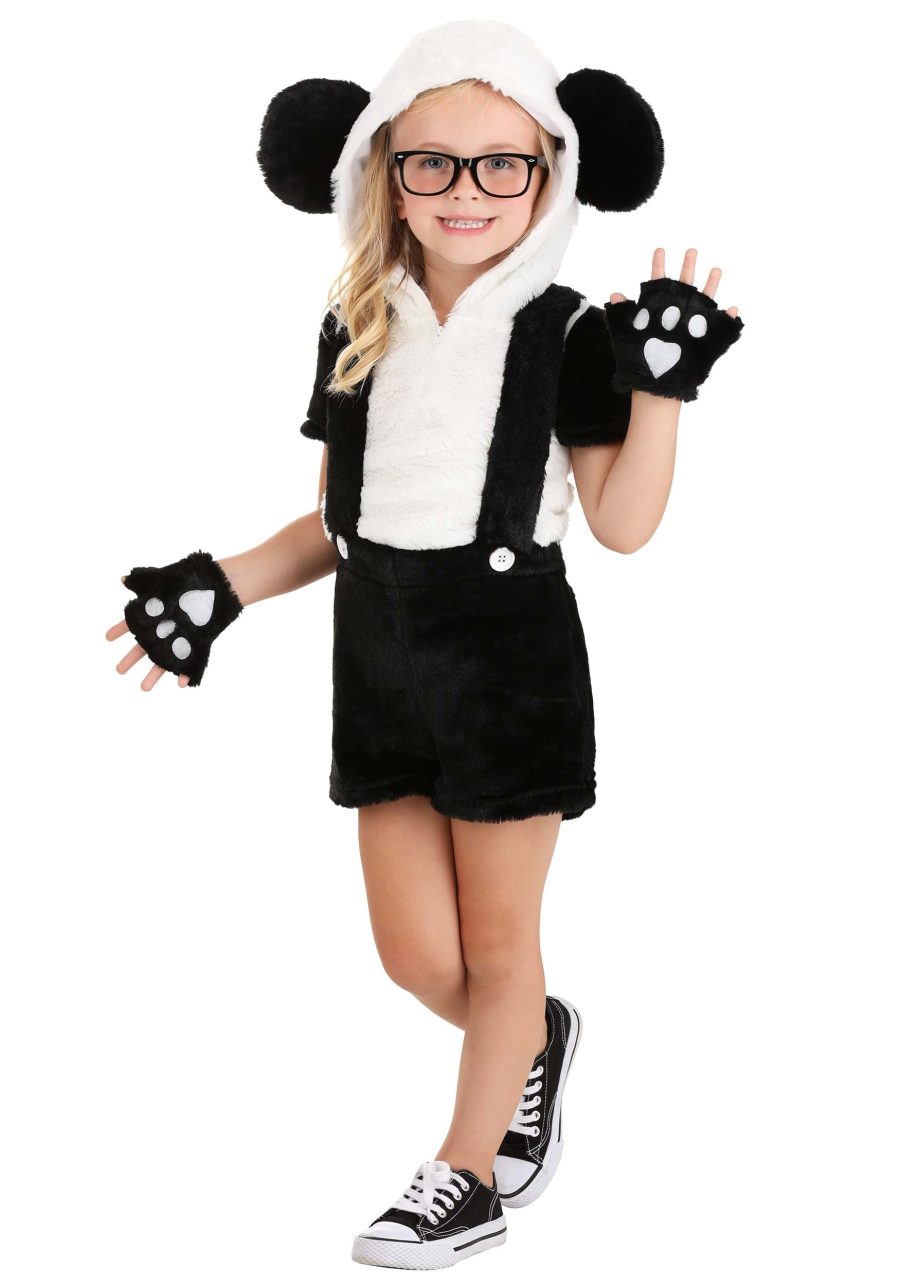 Girl's Toddler Hip Panda Costume