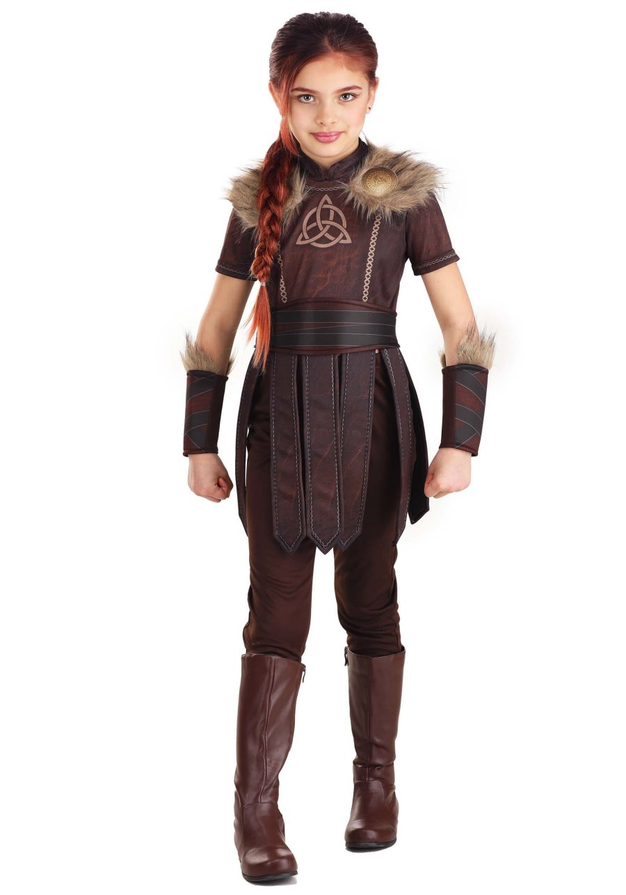 Girl's Valorous Viking Costume