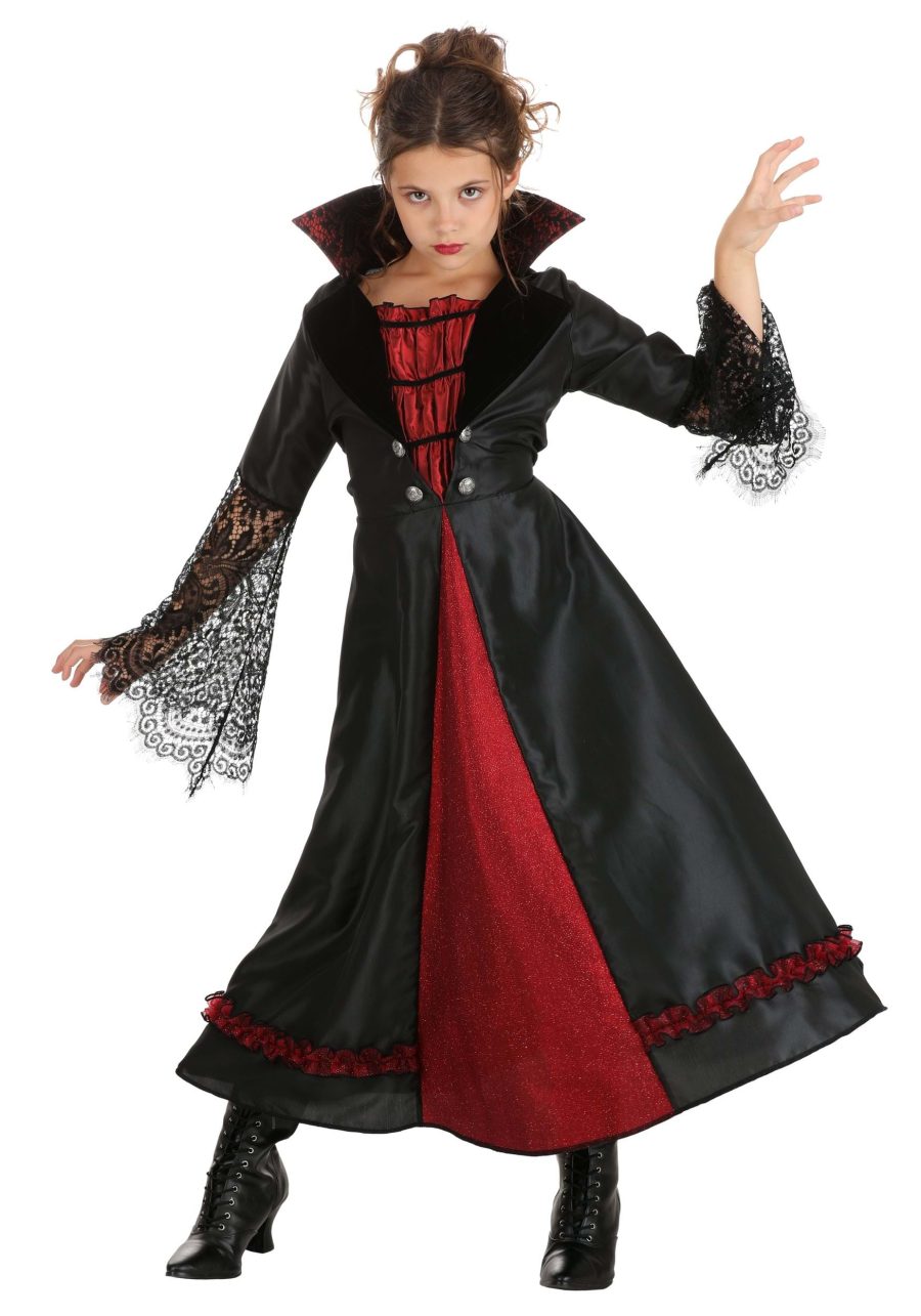 Girl's Victorian Vampiress Costume