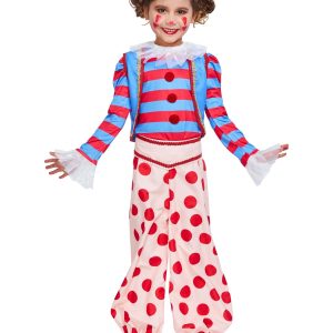 Girl's Vintage Clown Costume