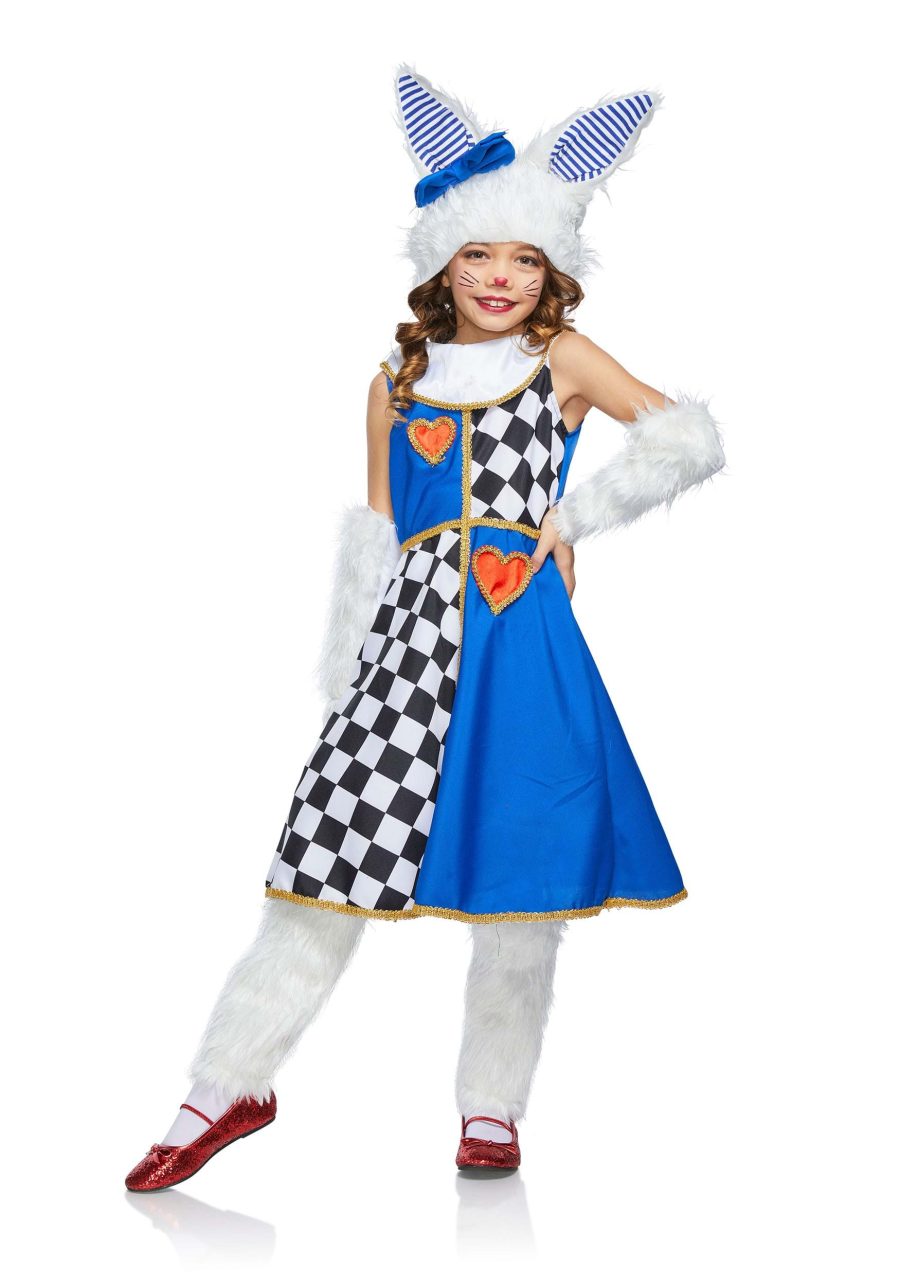 Girl's White Rabbit Costume