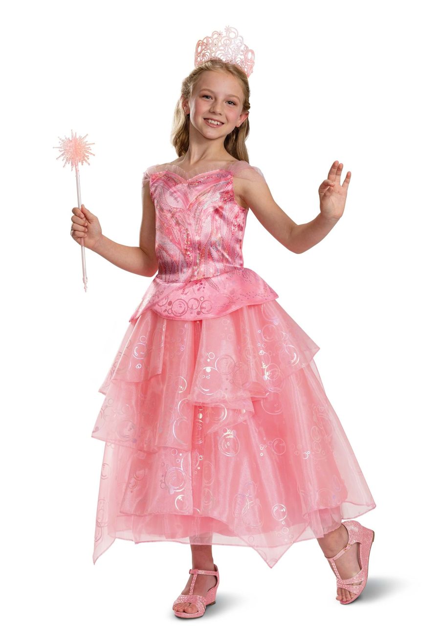 Girl's Wicked Deluxe Glinda Costume