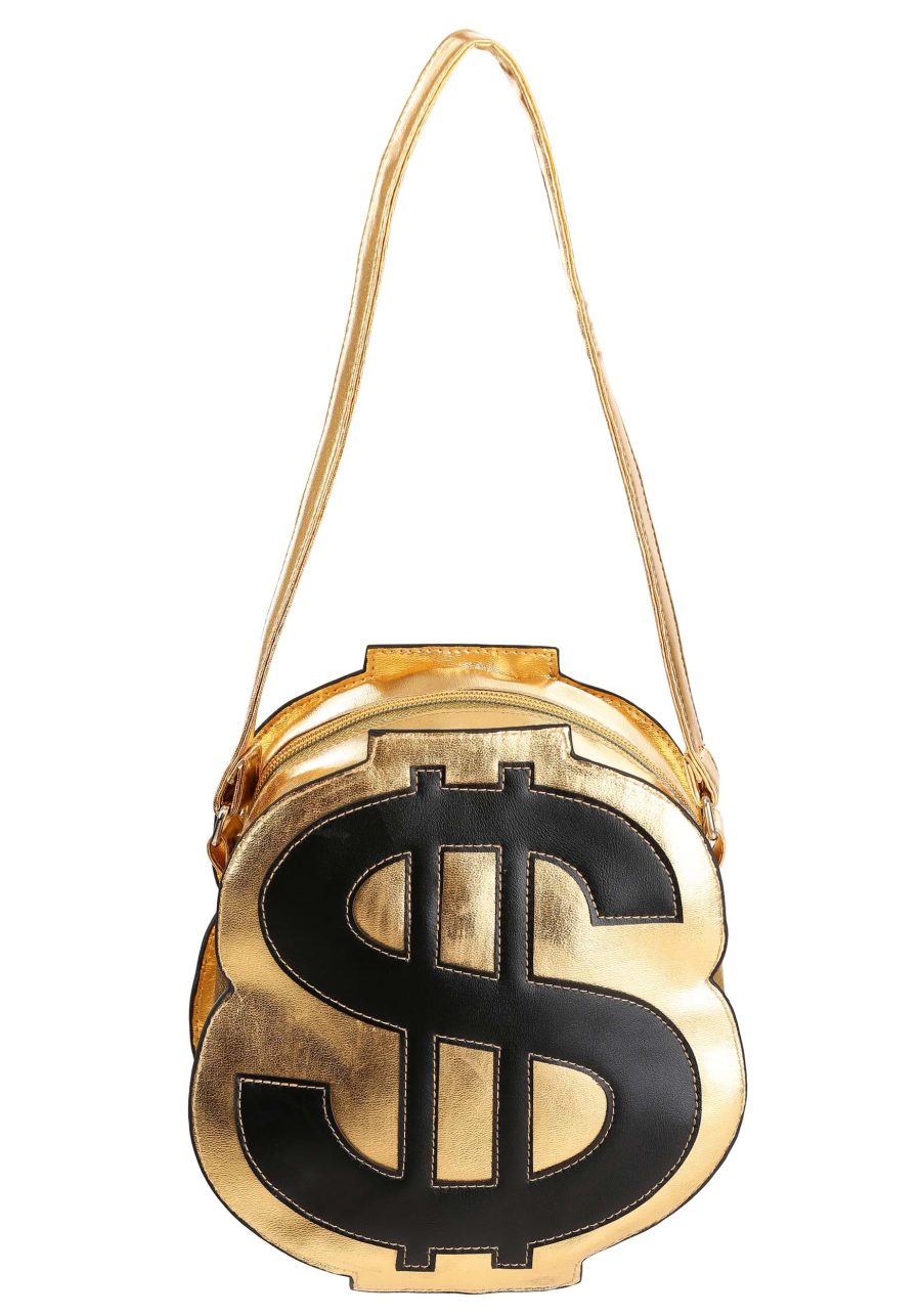 Gold Dollar Sign Purse