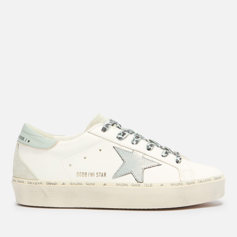 Golden Goose Women's Hi-Star Leather Flatform Trainers - UK 3