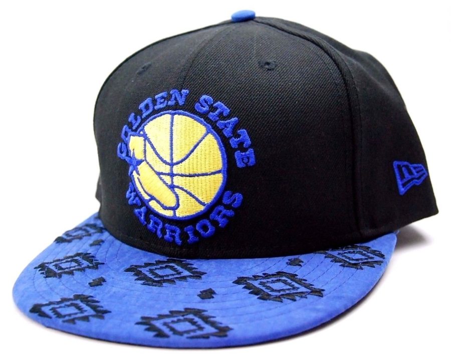 Golden State Warriors New Era NBA Basketball Sueded Print Bill Snapback Cap Hat