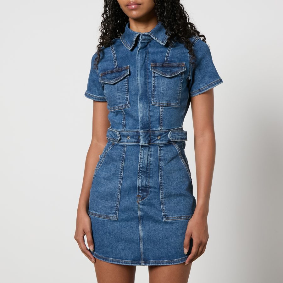 Good American Fit For Success Denim Mini Dress - XS