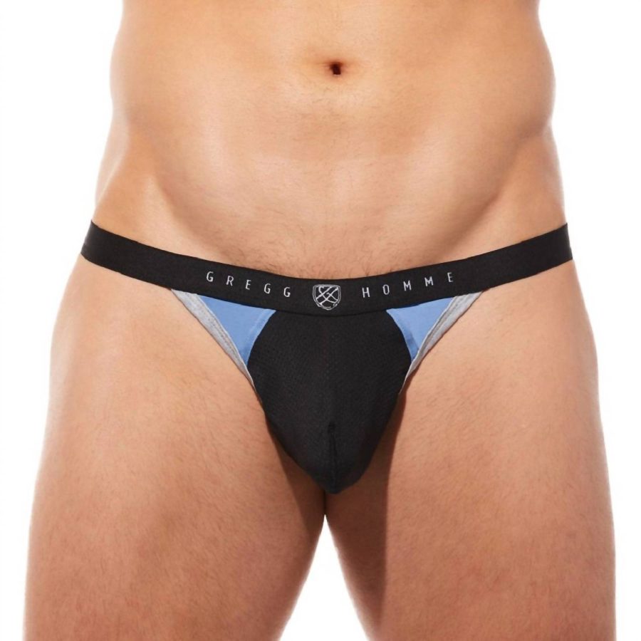 Gregg Homme men's room-max gym thong in Blue