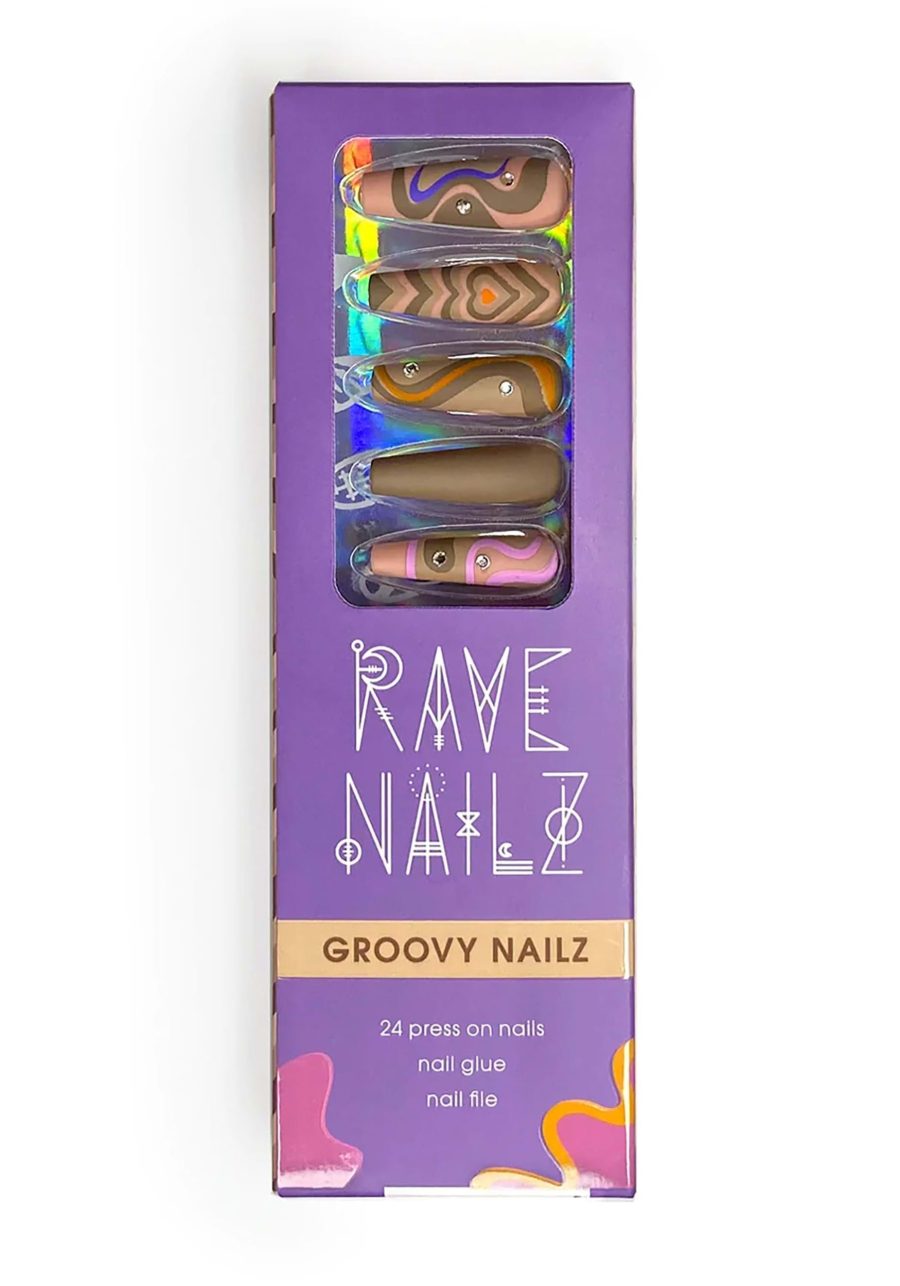 Groovy Press-On Nails Kit