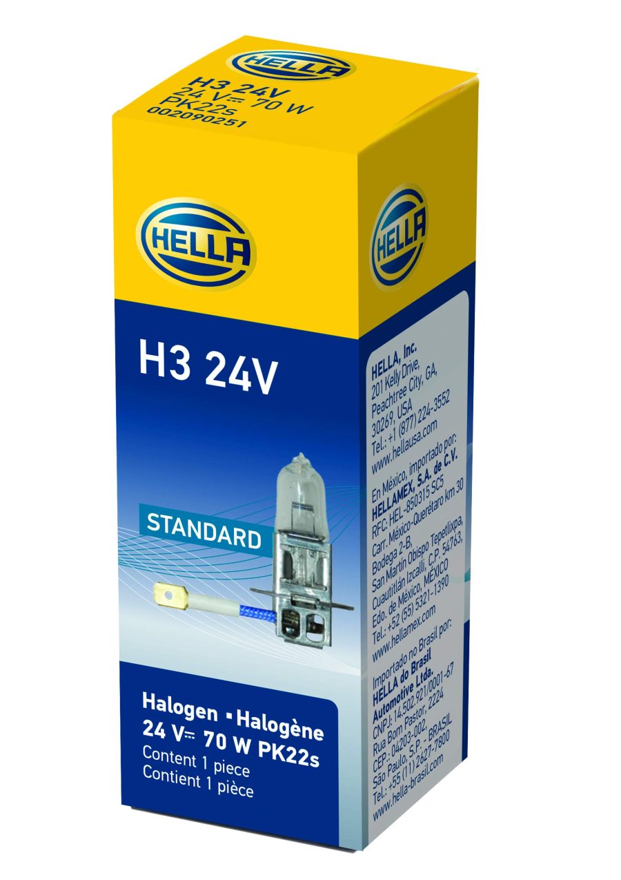 HELLA H3 24V Standard Halogen Bulb, 70W