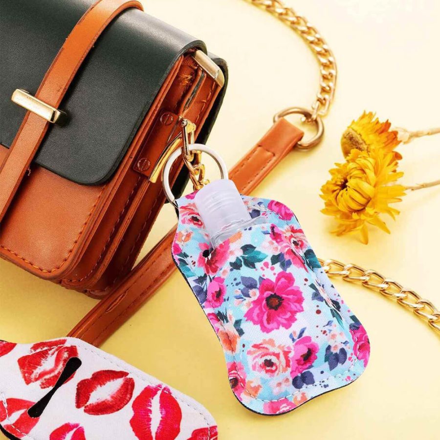 Hand Sanitizer Holder Keychain