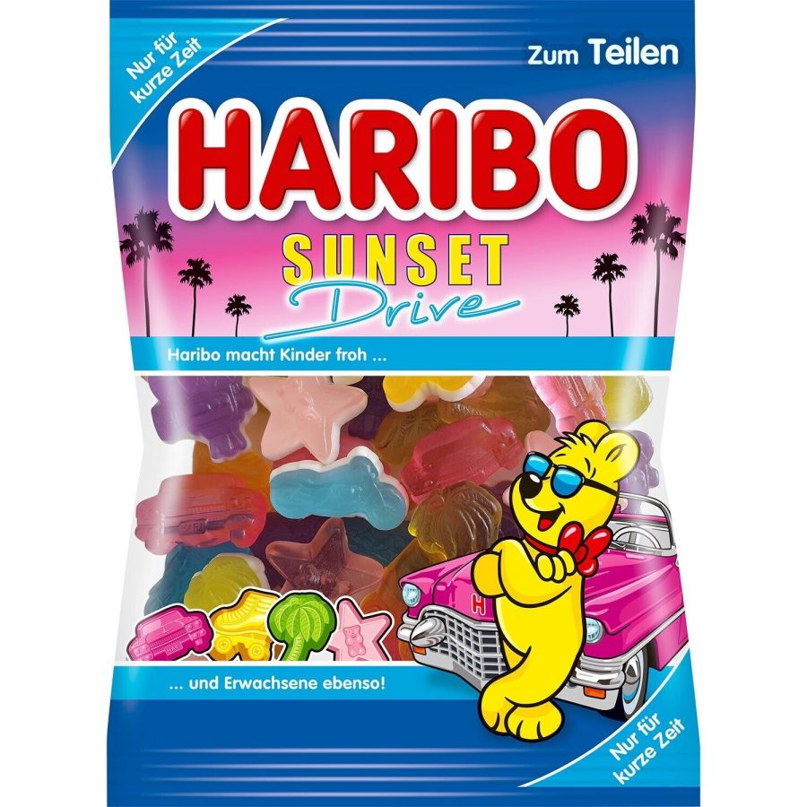 Haribo SUNSET DRIVE fruit gummies -175g -Made in Germany- FREE SHIPPING