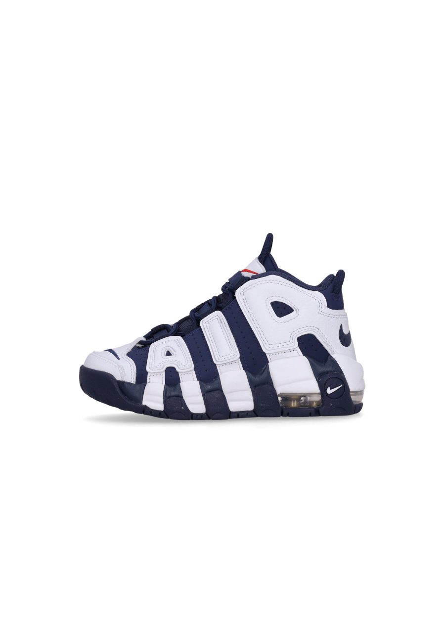 High Shoe Child Air More Uptempo (ps) White/midnight Navy/metallic Gold