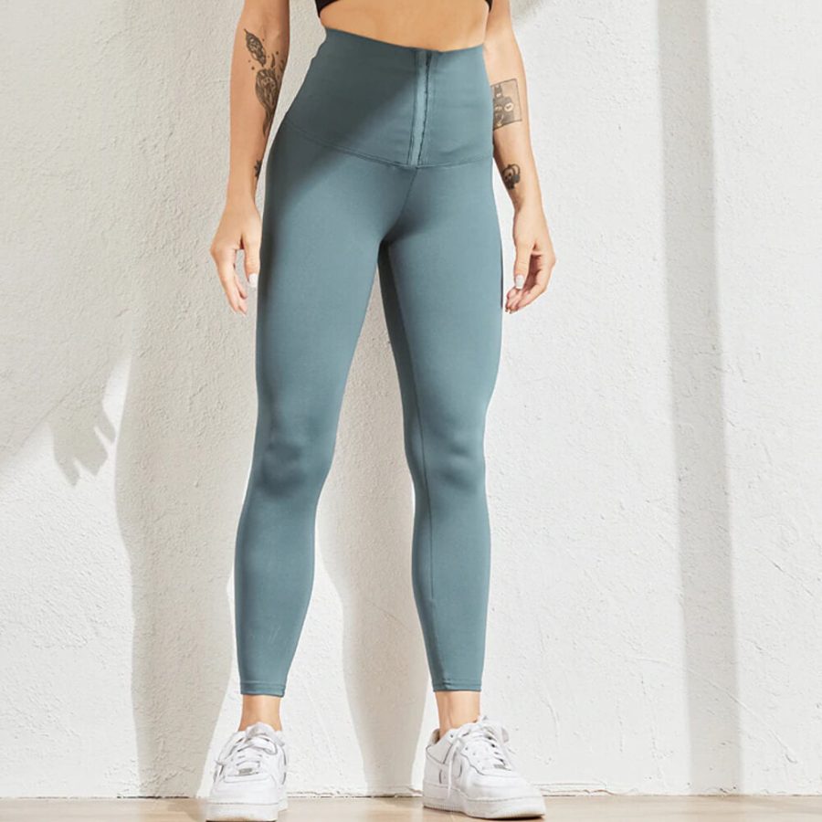 High Waist Fitness Lace Up Corset Leggings