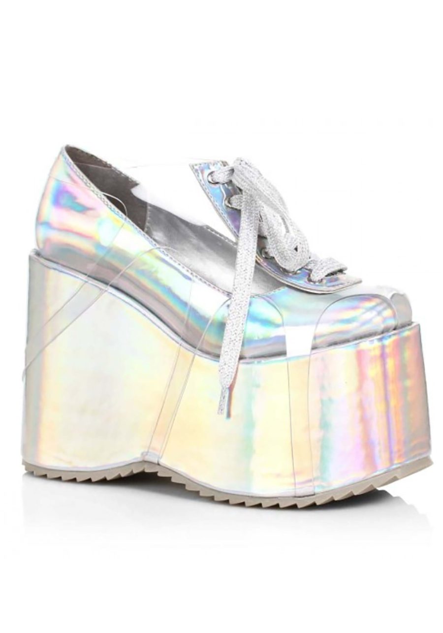 Holographic Women's Platform Shoes