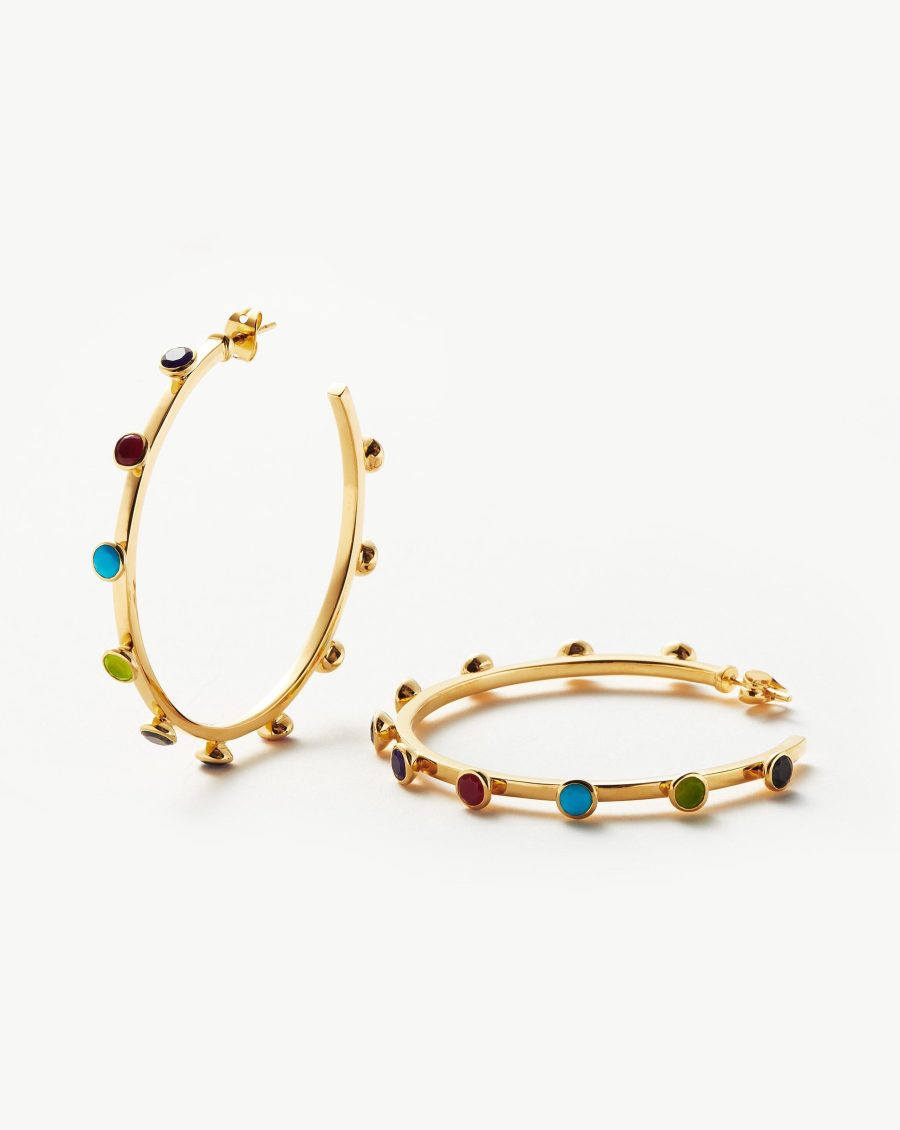 Hot Rox Oversized Hoop Earrings