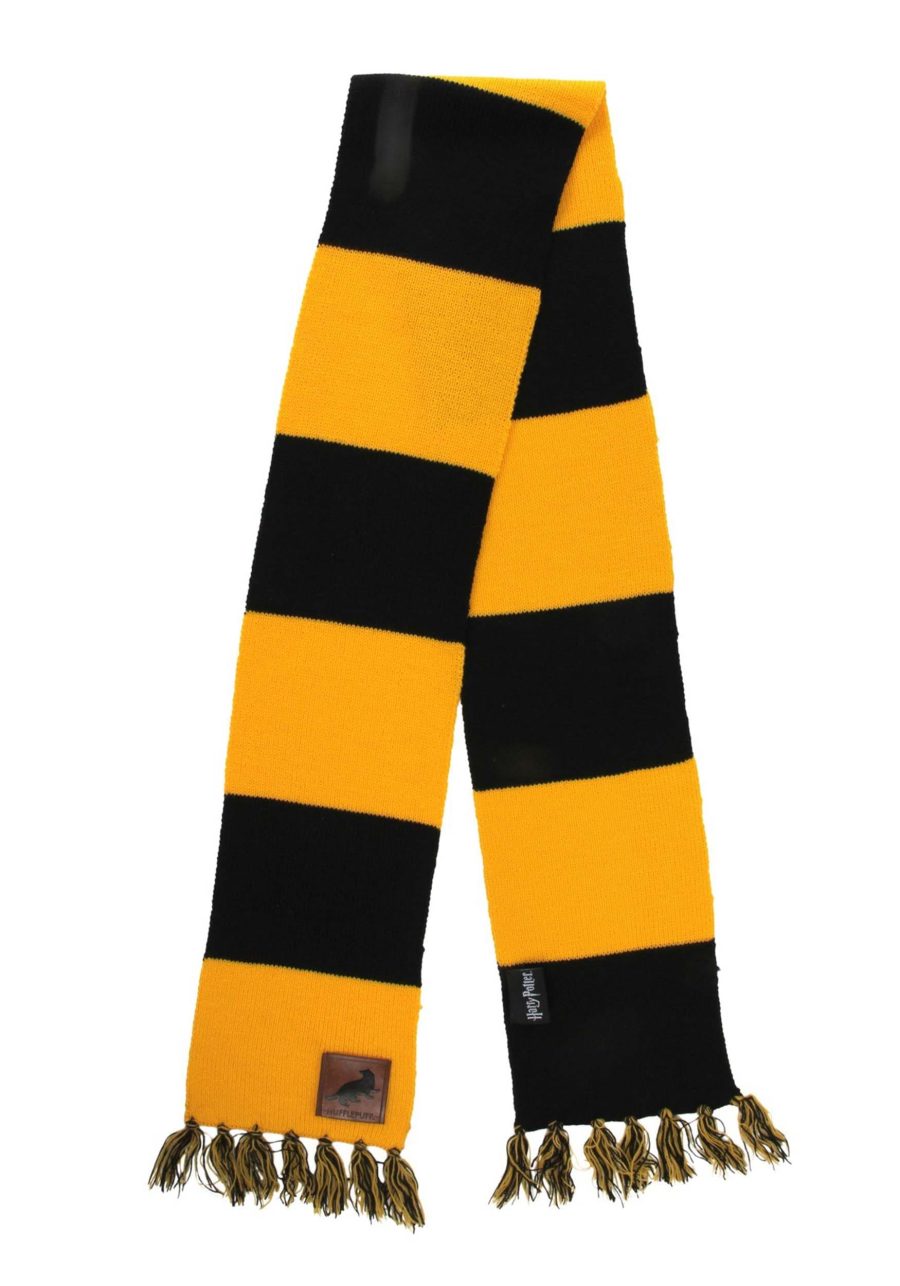 Hufflepuff Patch Striped Scarf