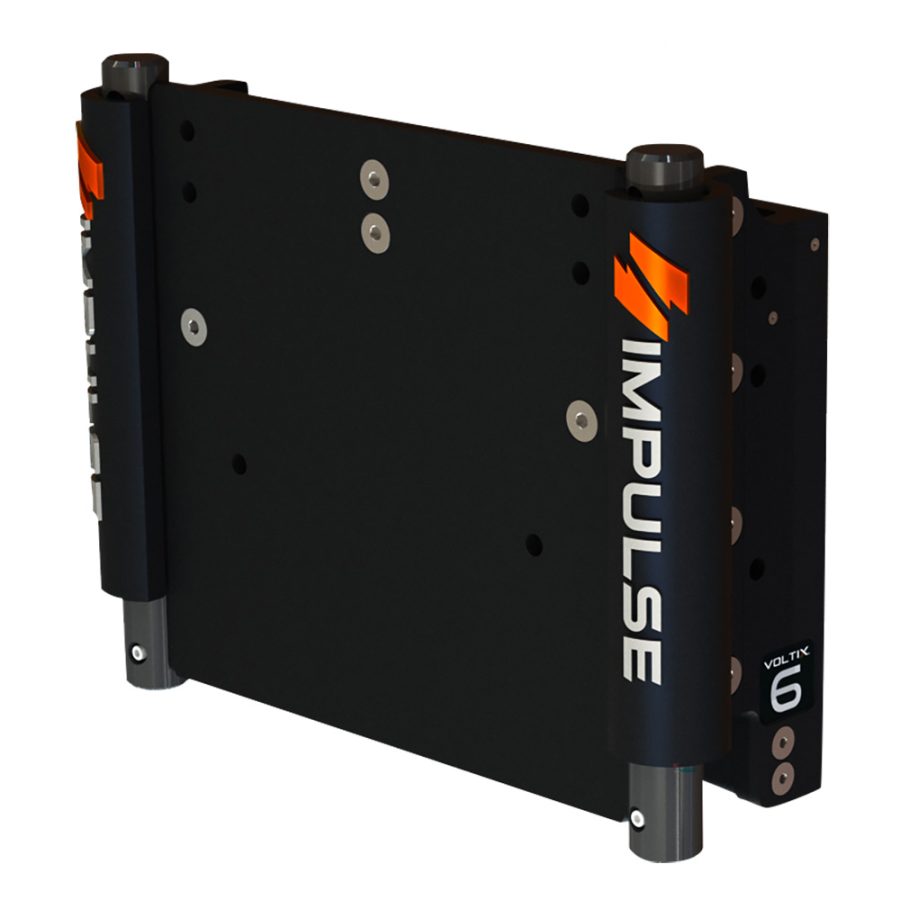 IMPULSE 75052-B 6 INCH Set Back Electric Jack Plate w/Standard Control - Black Anodize