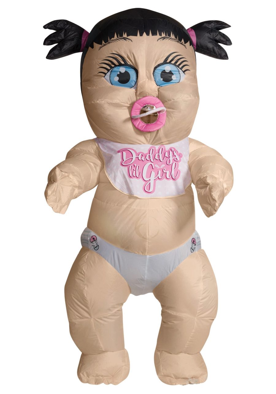 Inflatable Baby Girl Adult Costume