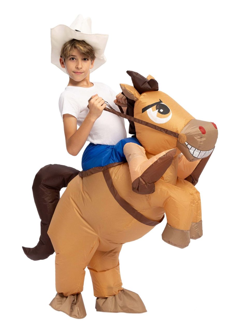 Inflatable Kids Horse Ride-On Costume