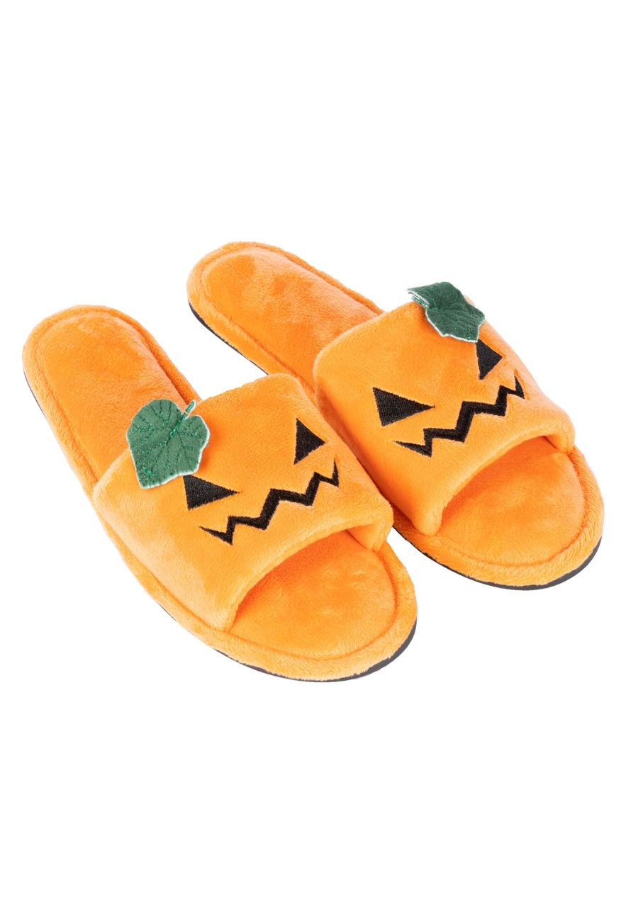 Jack O'Lantern Slippers for Adults