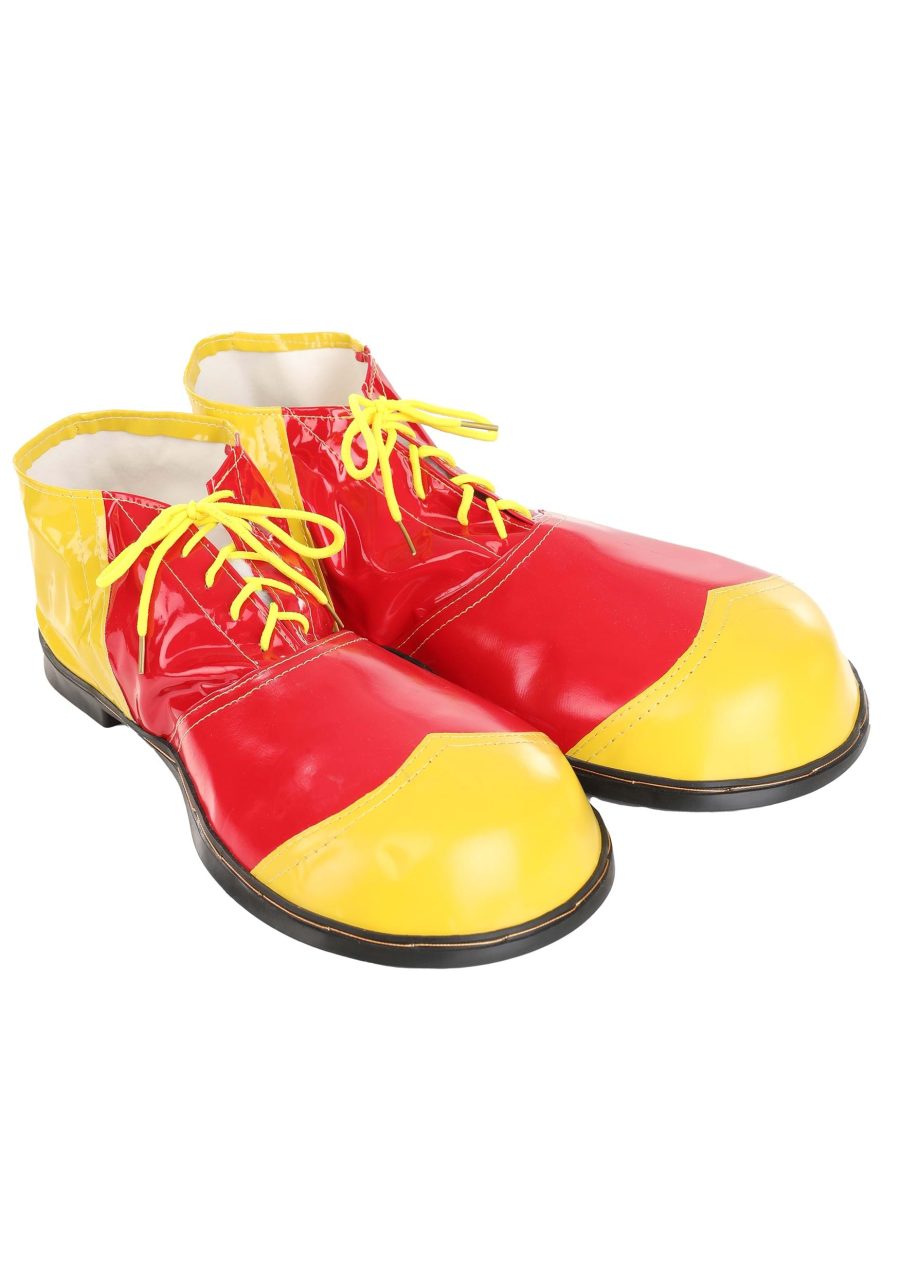 Jumbo Clown Red and Yellow Costume Shoe