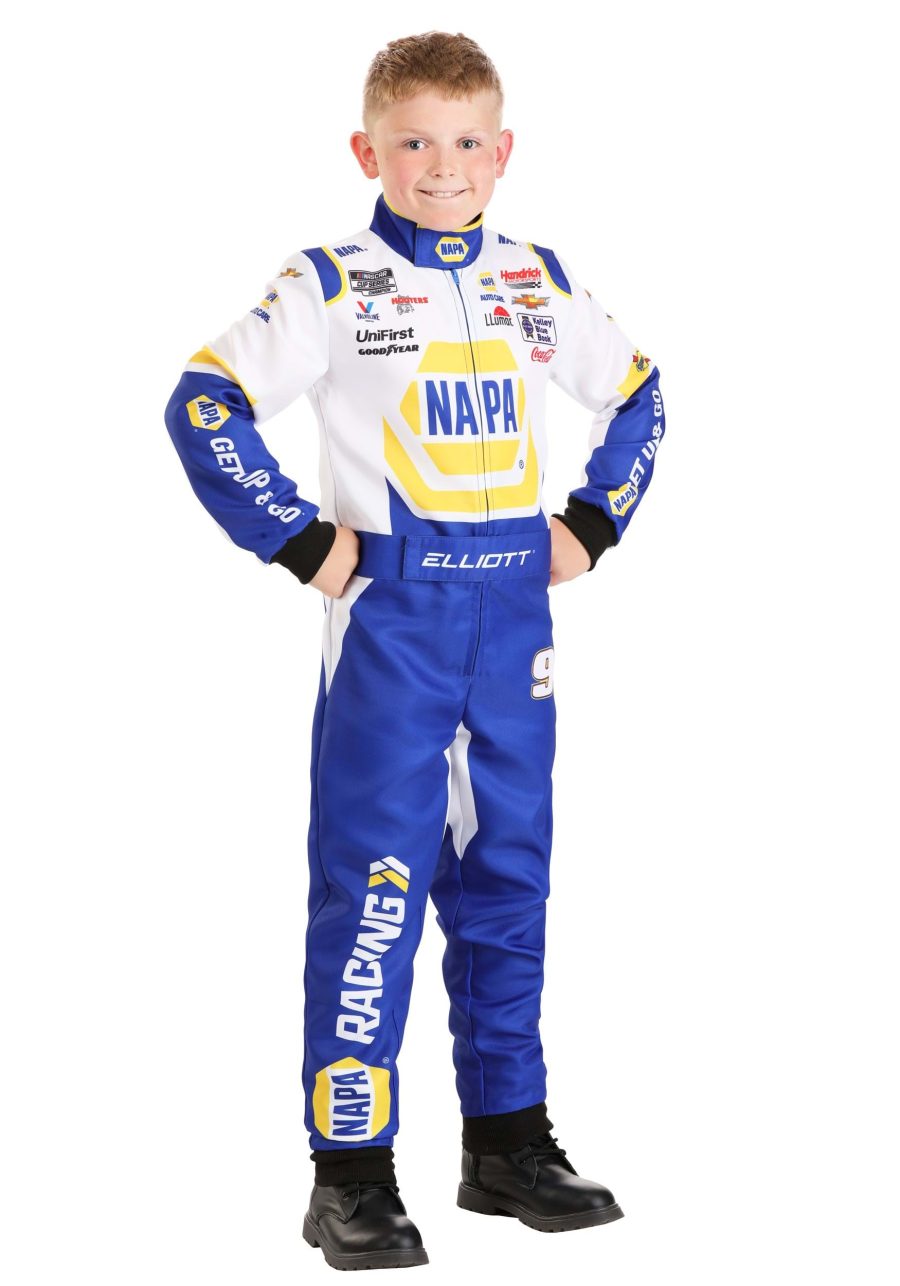 Kid's Chase Elliott New NAPA Uniform NASCAR Costume