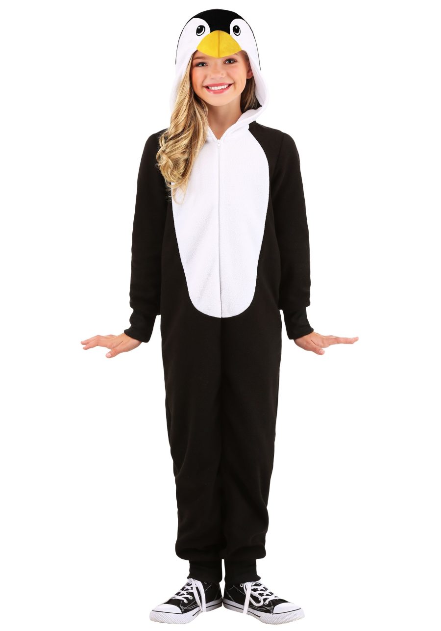 Kid's Cozy Penguin Onesie Costume