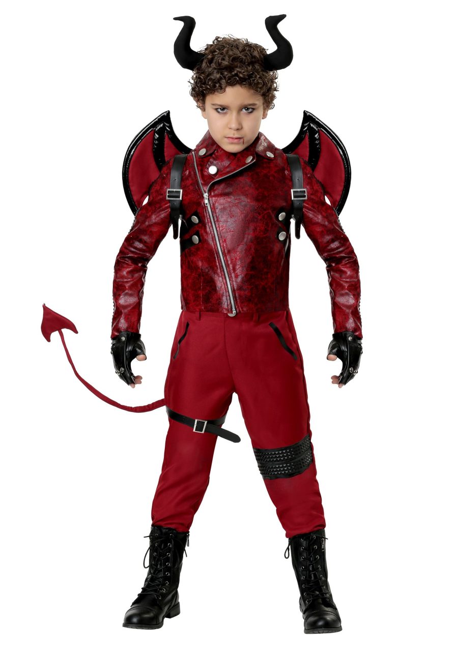 Kid's Dangerous Red Devil Costume