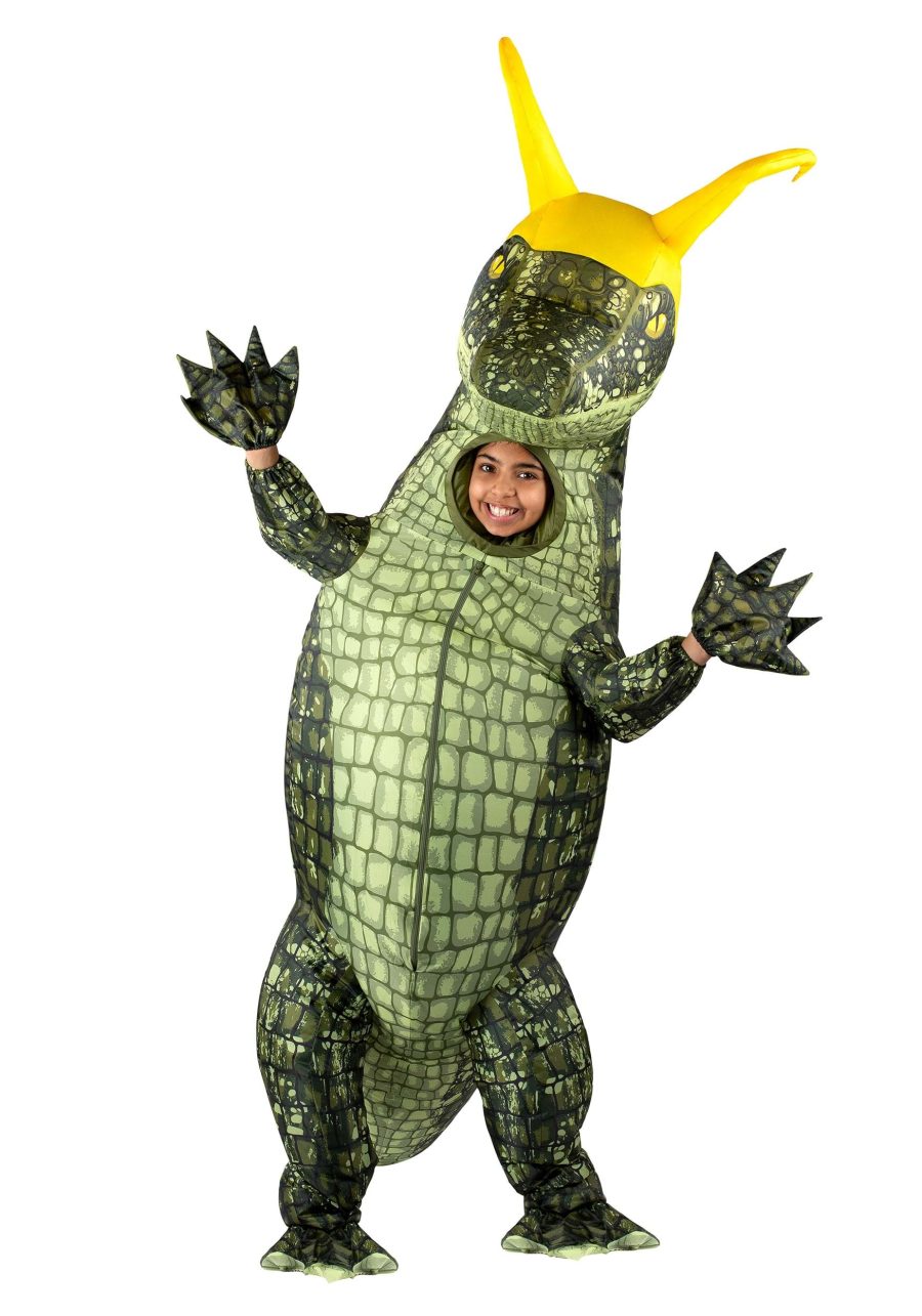 Kid's Inflatable Alligator Loki Costume