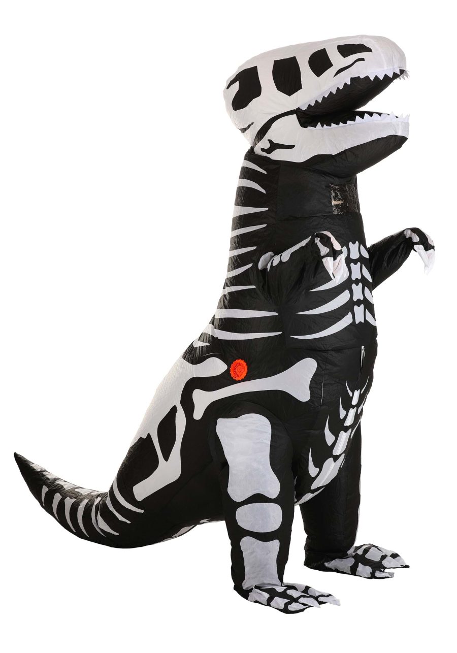 Kid's Inflatable Skeleton T-Rex Costume