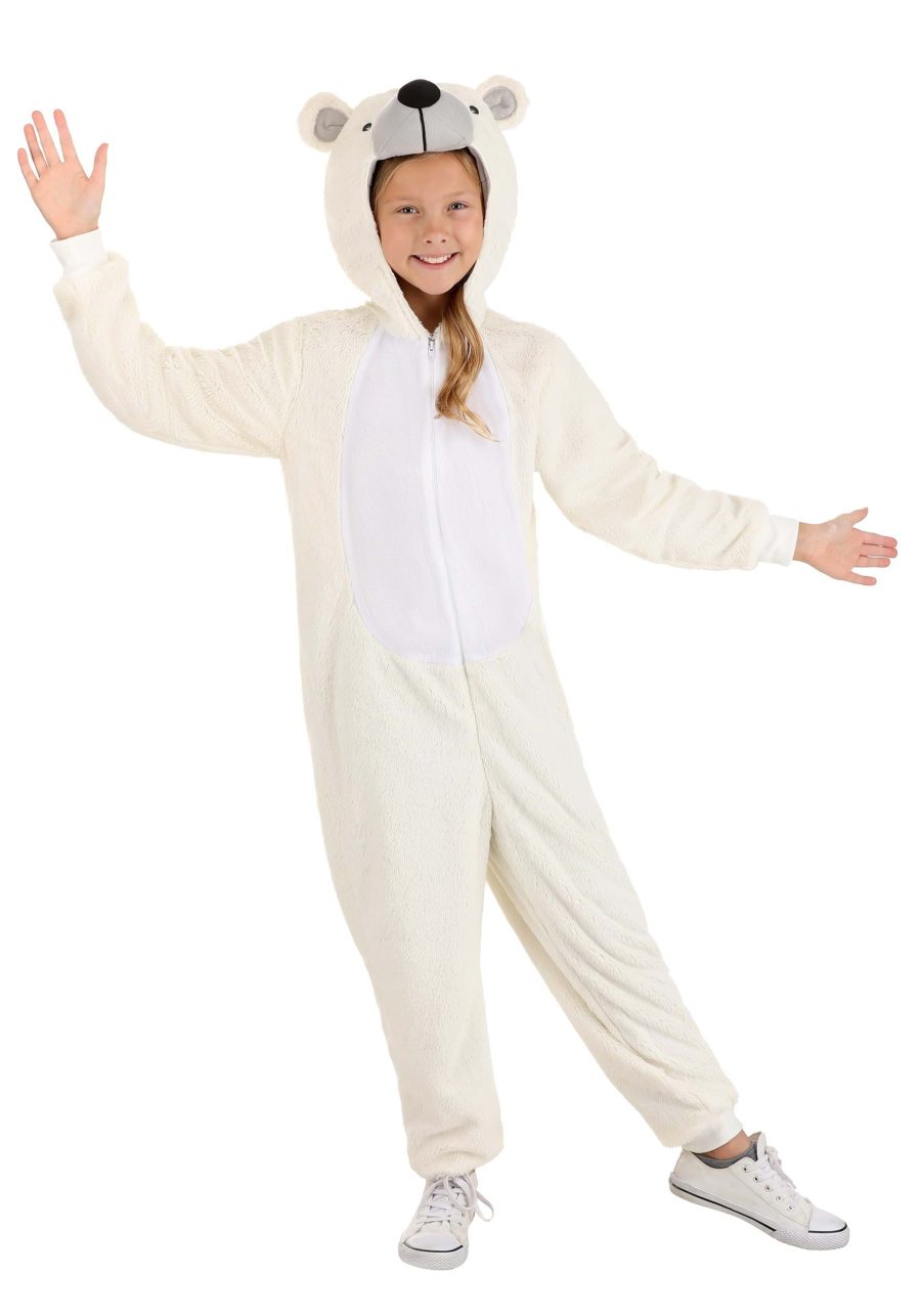 Kid's Polar Bear Costume Onesie