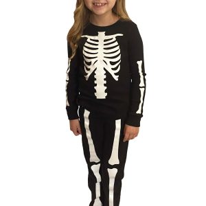 Kid's Skeleton 2 Piece Jogger Sleep Set