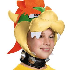 Kid's Super Mario Bowser Costume Headpiece