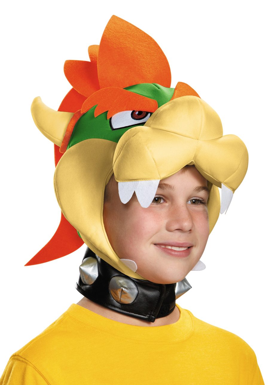 Kid's Super Mario Bowser Costume Headpiece