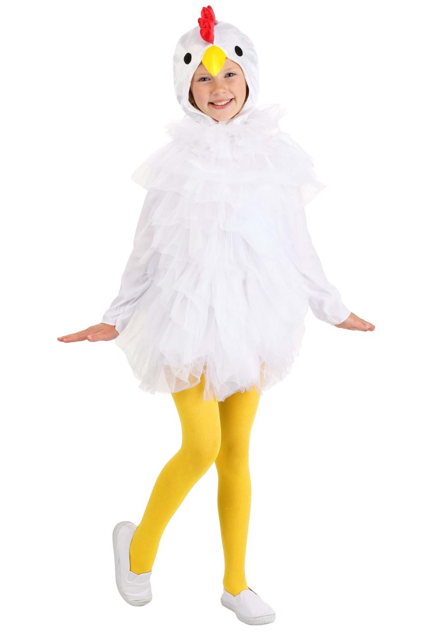 Kid's White Chicken Costume