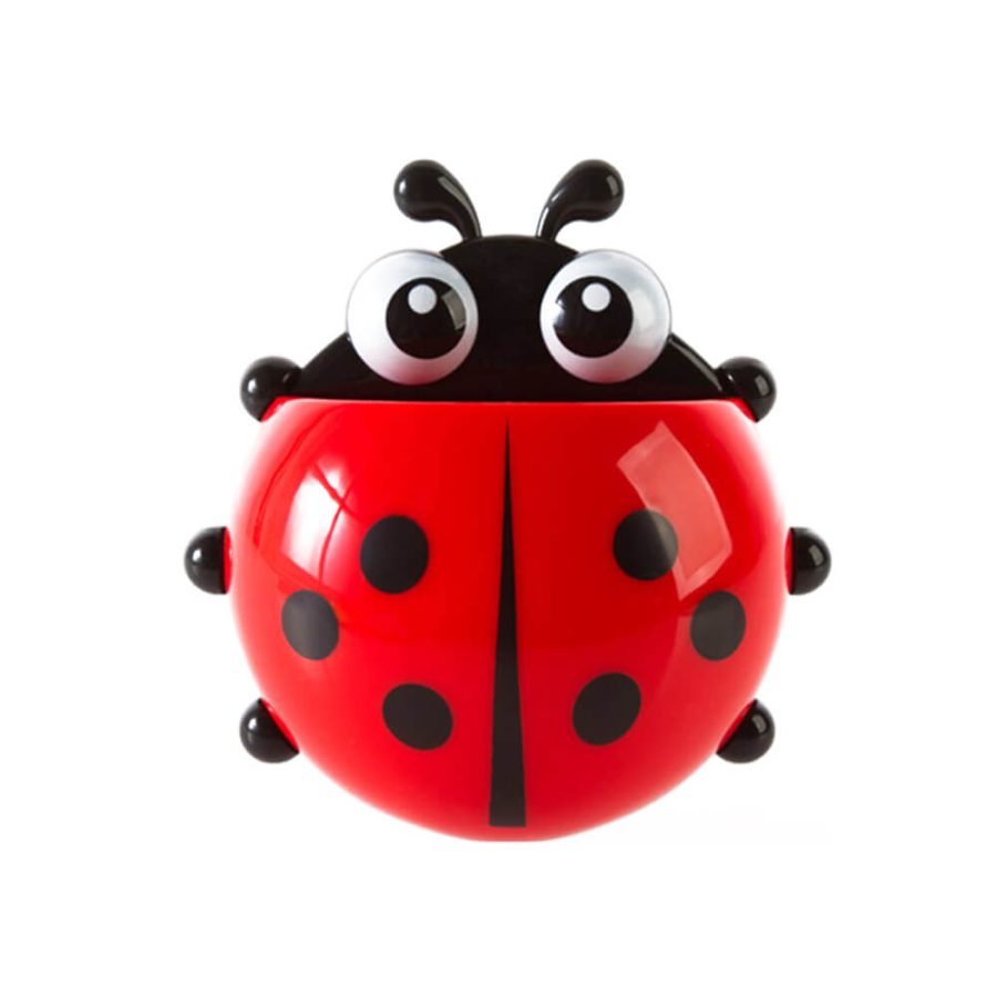 Ladybug Toothbrush Holder With Suction Cups