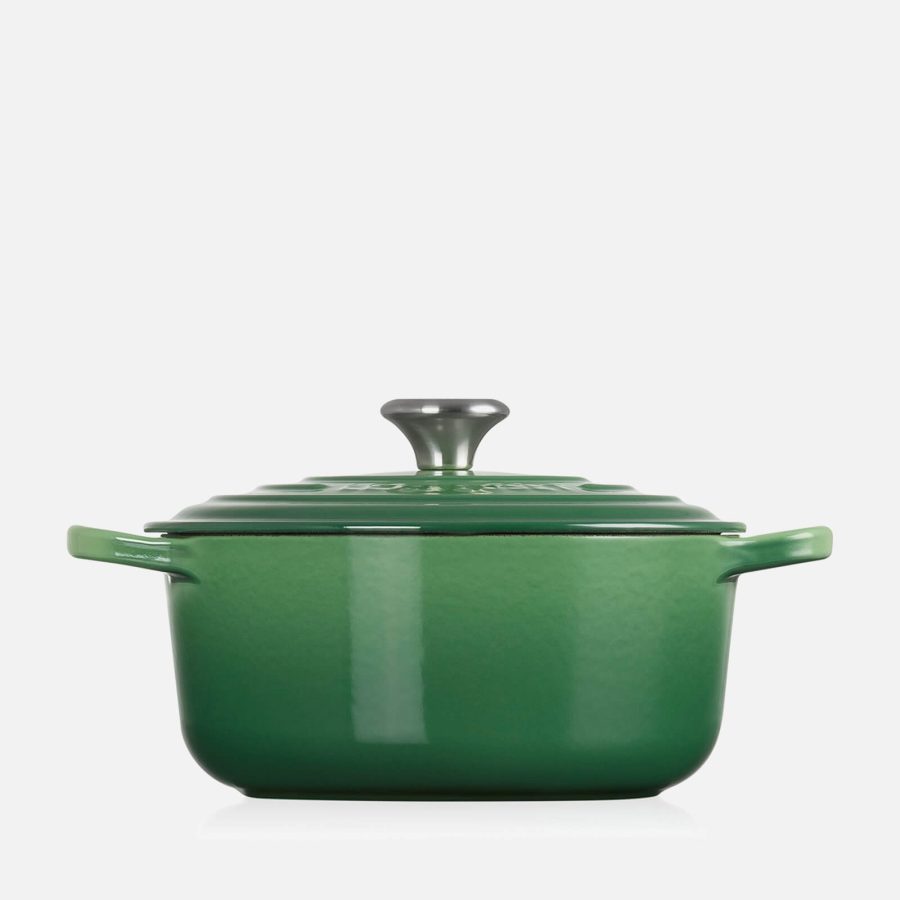 Le Creuset Signature Cast Iron Round Casserole - 24cm - Bamboo Green